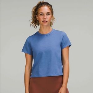 Brand new Lululemon Classic fit Cotton blend tee in Waterdrop ! tags attached